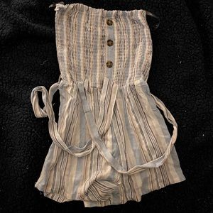 Forever 21 stripped romper